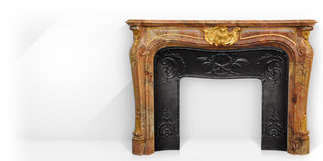 Maison & Maison, designers de cheminées en marbre, vous propose de personnaliser le modèle Arcadie. Comtesse de Vintimille est une superbe cheminée en marbre sculpté sur mesure de style Louis XV. Ses ornements de bronze doré en font un modèle exceptionnel